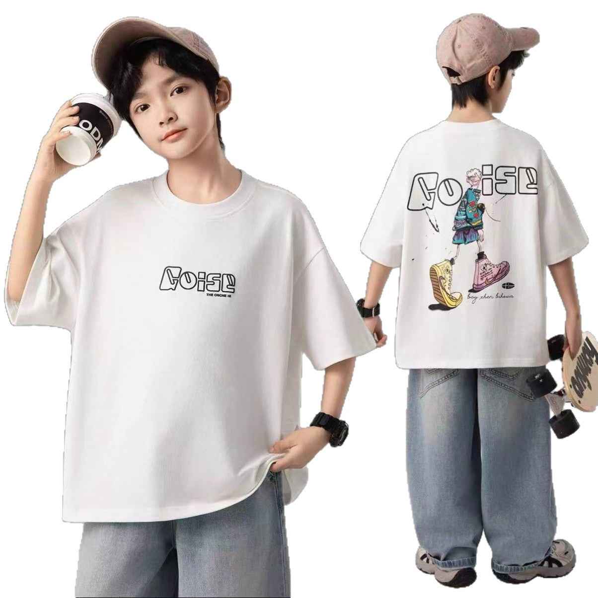 Kids' Boys  T-Shirt, Children's Short Sleeve Top