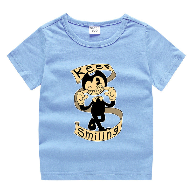 Children's summer short sleeved T-shirt