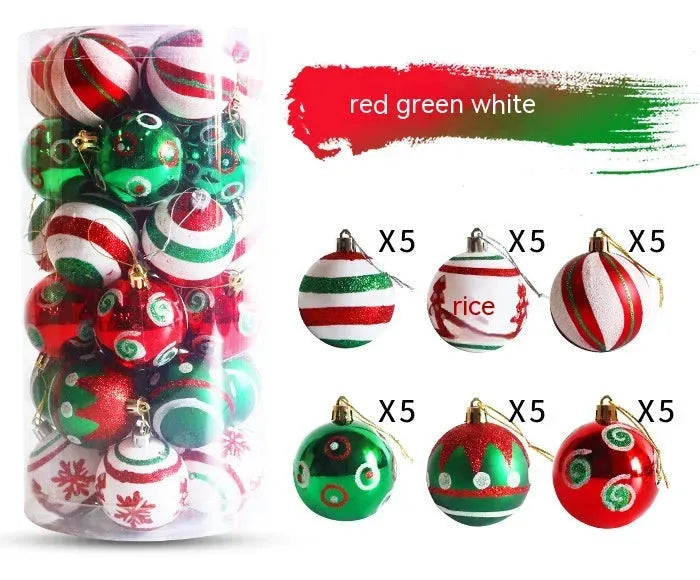 6cm Barrel Special-shaped Electroplating Painted Christmas Ball Plastic - Bellarte Enchanté 6cm Barrel Special-shaped Electroplating Painted Christmas Ball Plastic