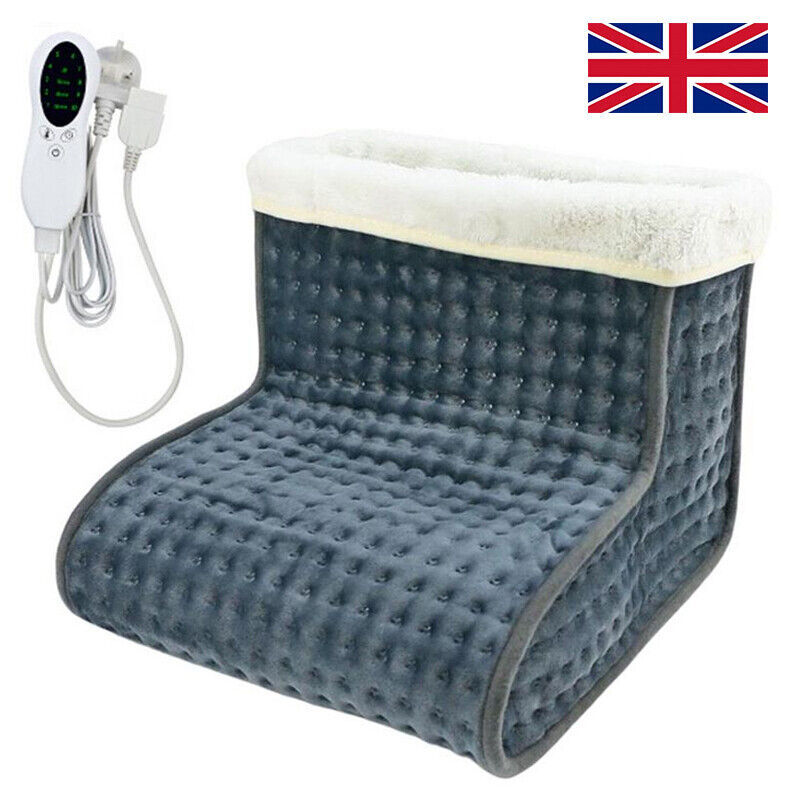 Electric Foot Warmer Heated Feet Slipper Therapeutic Pain Relief Washable Winter