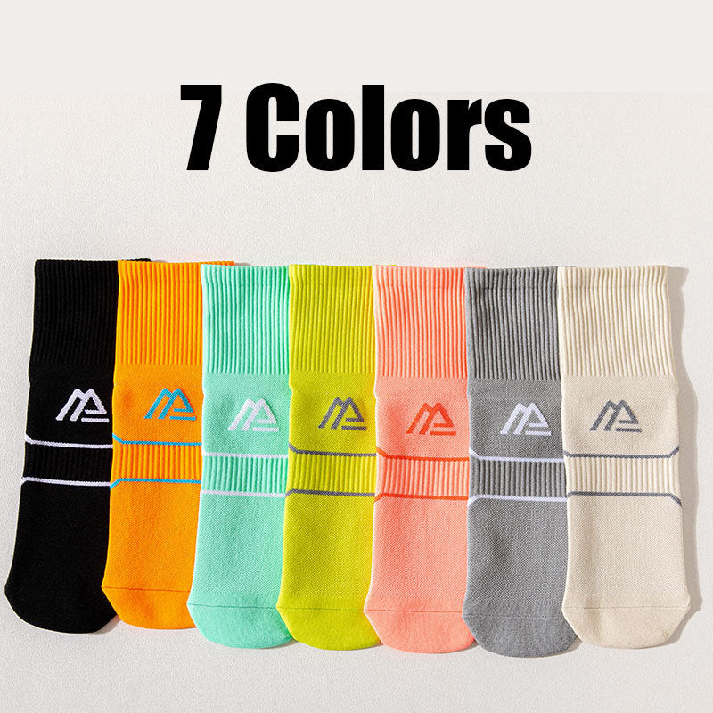 7 Pairs For Men Compression Running Hiking Socks Crew Athletic Anti Blister Cushioned Anti-odor And Breathable For Running Hiking Cycling Fitness - Bellarte Enchanté 7 Pairs For Men Compression Running Hiking Socks Crew Athletic Anti Blister Cushioned Anti-odor And Breathable For Running Hiking Cycling Fitness