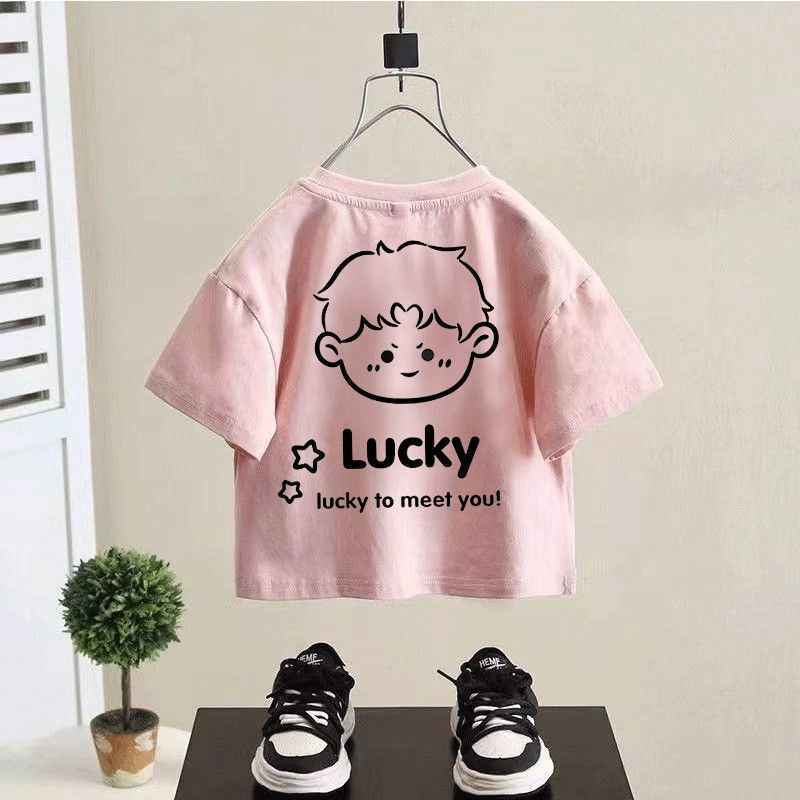 Cute Cartoon Short Sleeve T-Shirt for Boys