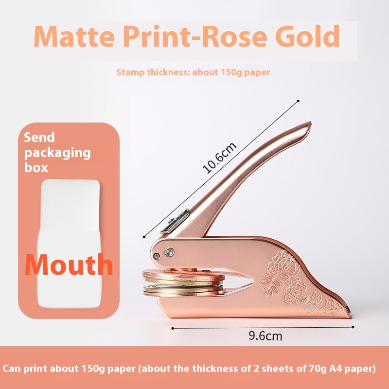 Advertising Embossed Stainless Steel Engraved Seal