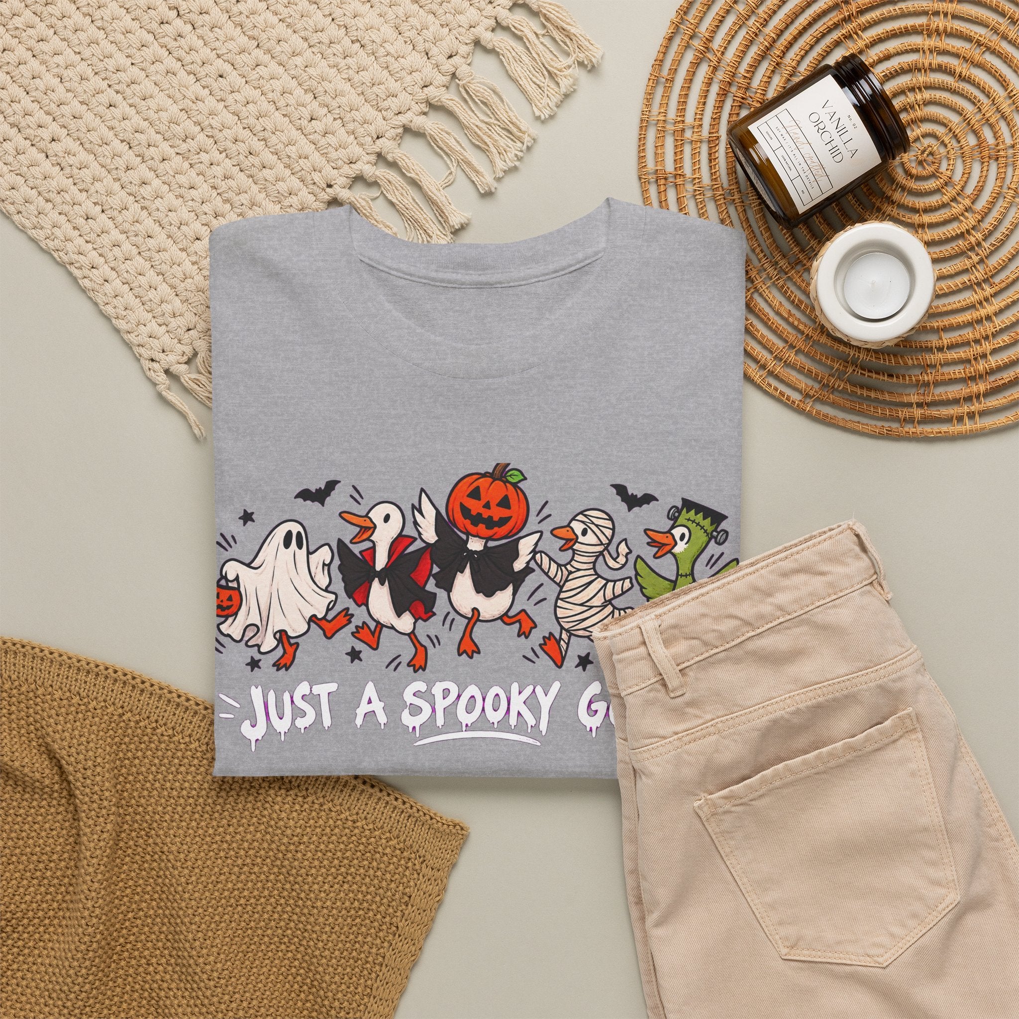 Just a Spooky Goose Halloween T-Shirt