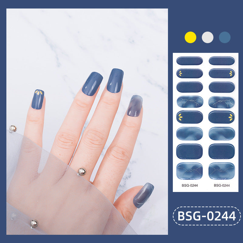 Glue Gilding Semi-curing Nail Sticker
