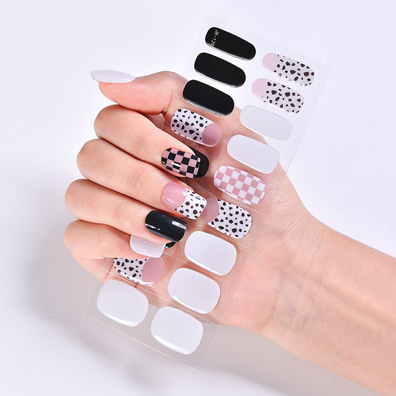 UV Phototherapy Semi-curing Gel Semi-baked Nail Sticker