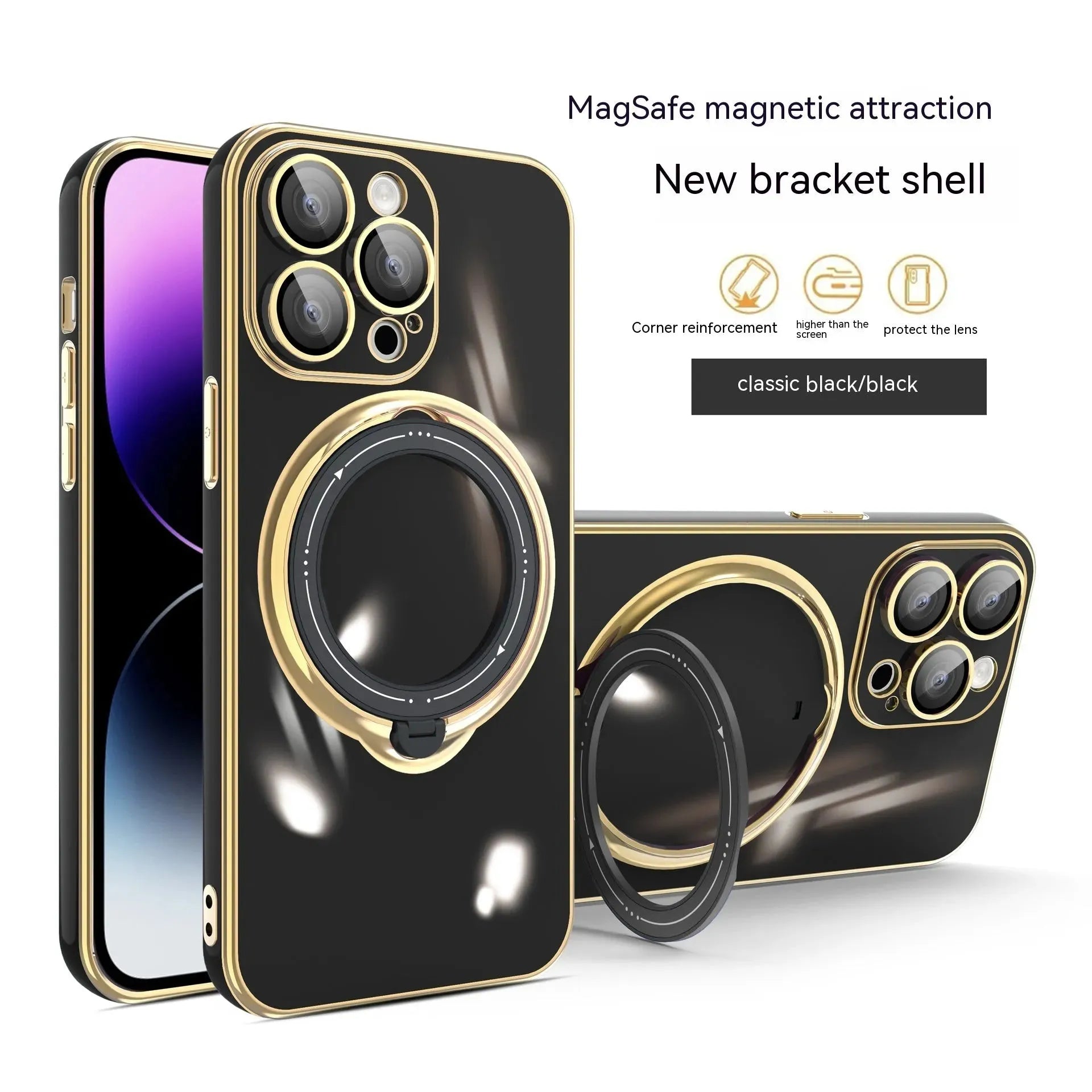 Electroplated Magnetic Suction Phone Case - Bella Enchanté