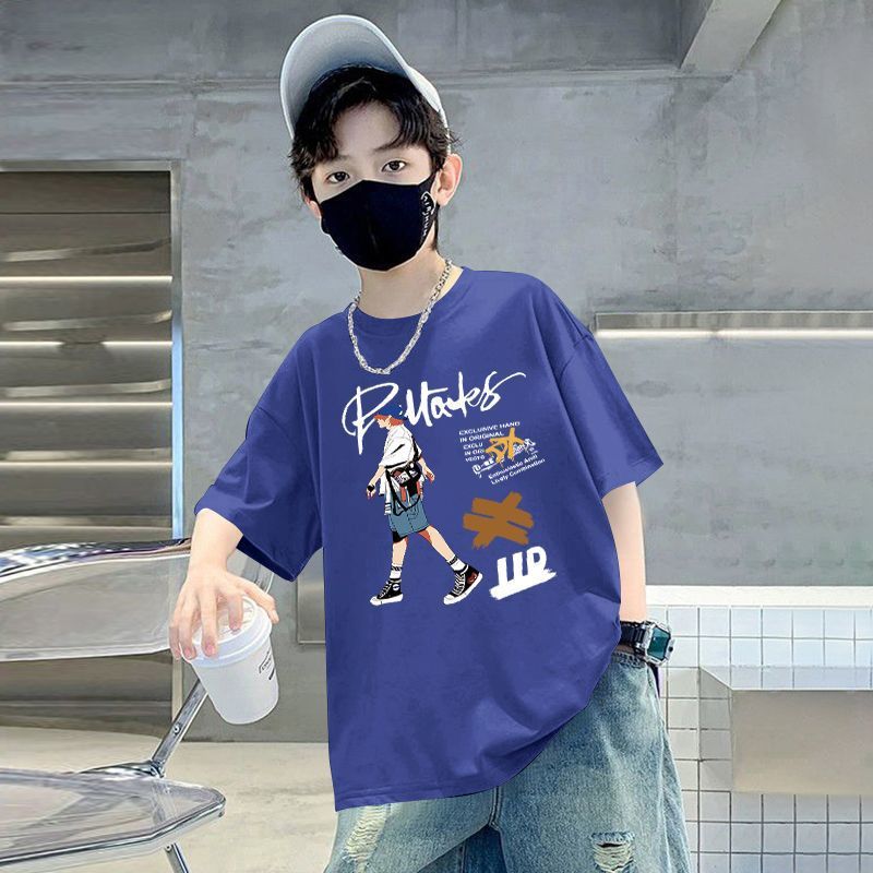 Children's Boy Short Sleeve T-Shirt  Kids Baby Half Sleeve Top for Medium and Large Sizes