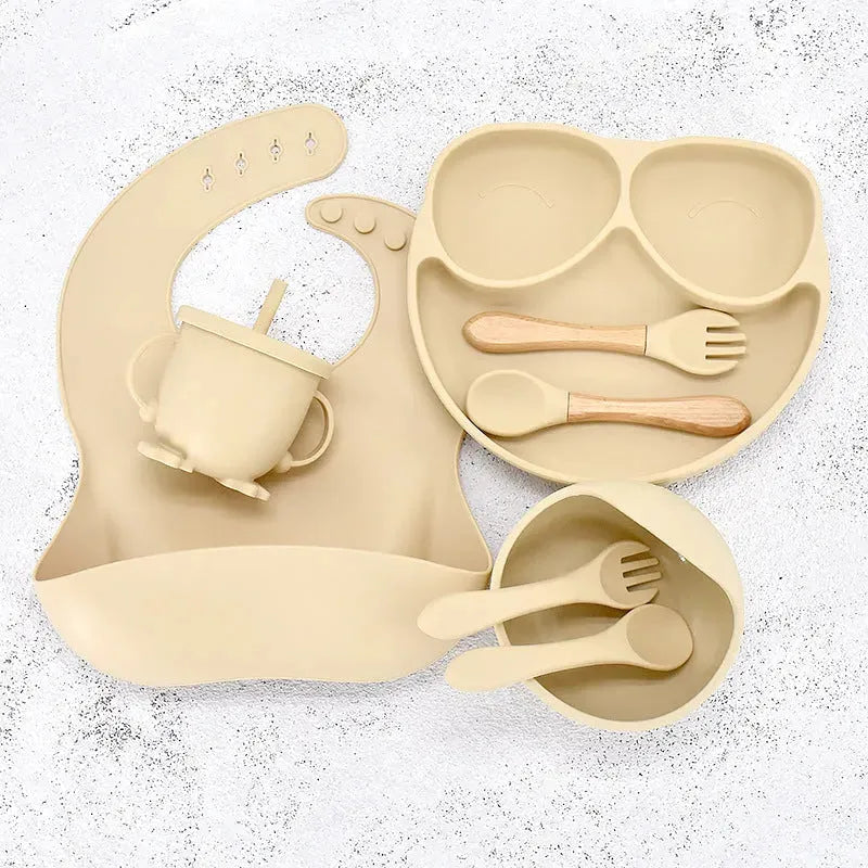 8-11 Piece Baby Training Dinner Plate Bowl - Bellarte Enchanté 8-11 Piece Baby Training Dinner Plate Bowl