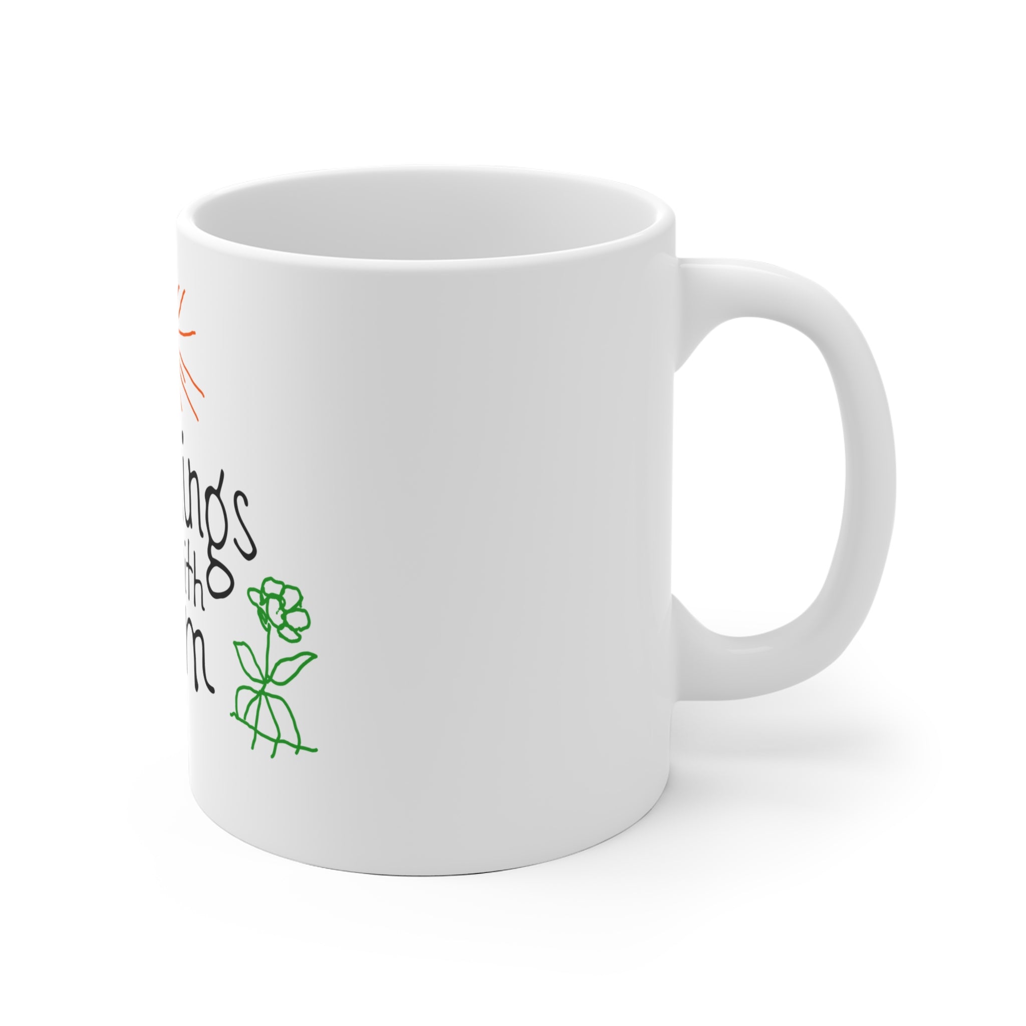 Mornings Start With Mom Ceramic Mug