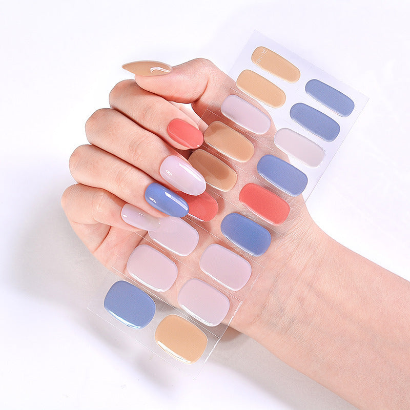UV Phototherapy Semi-curing Gel Semi-baked Nail Sticker