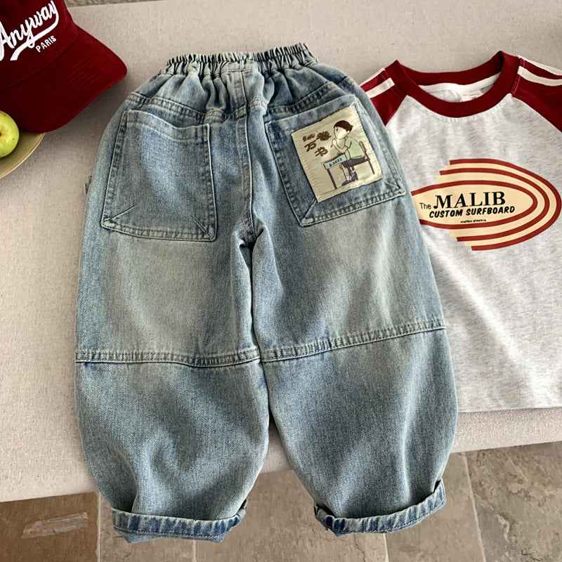 Children's Baby Spring and Autumn Boys' Jeans