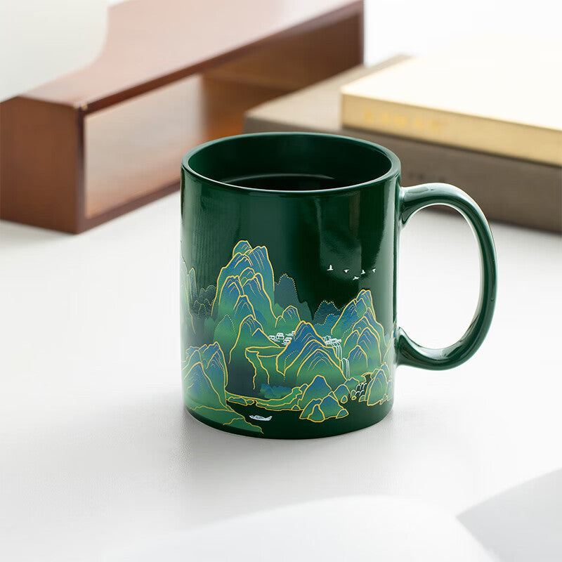 Palace Museum's Cultural And Creative Products Thousand-li Landscape Temperature Sensitive Cup Color Changing Mug