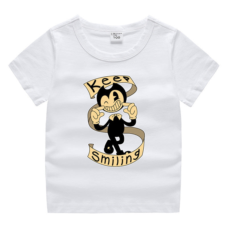 Children's summer short sleeved T-shirt