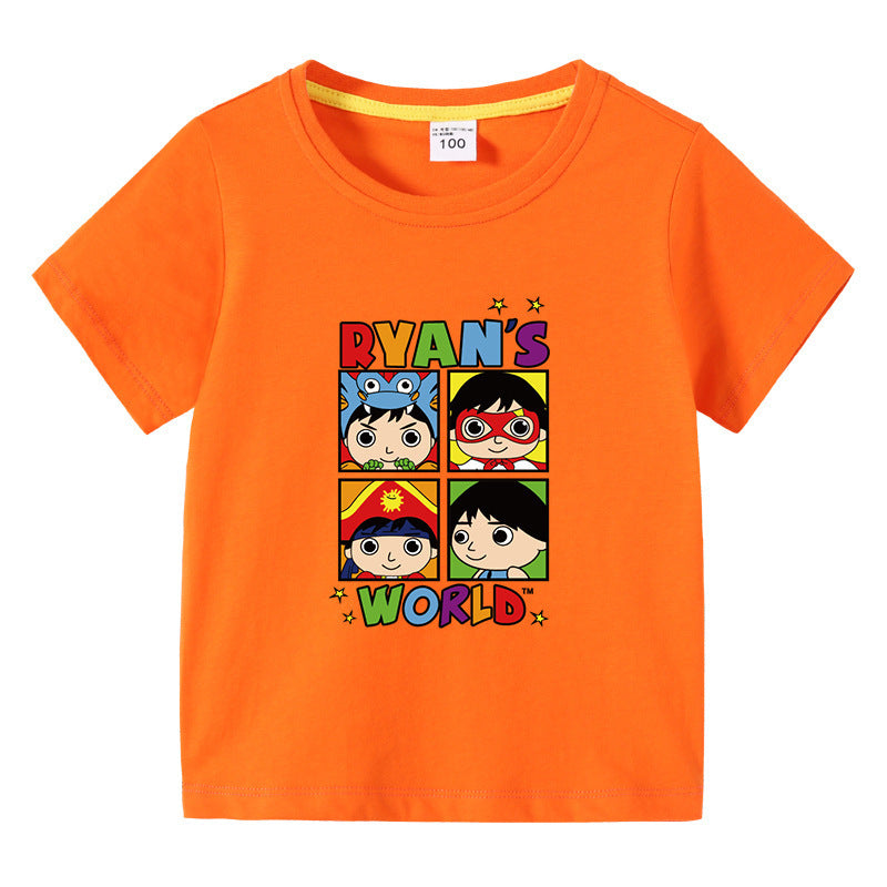 Children's summer short sleeved T-shirt