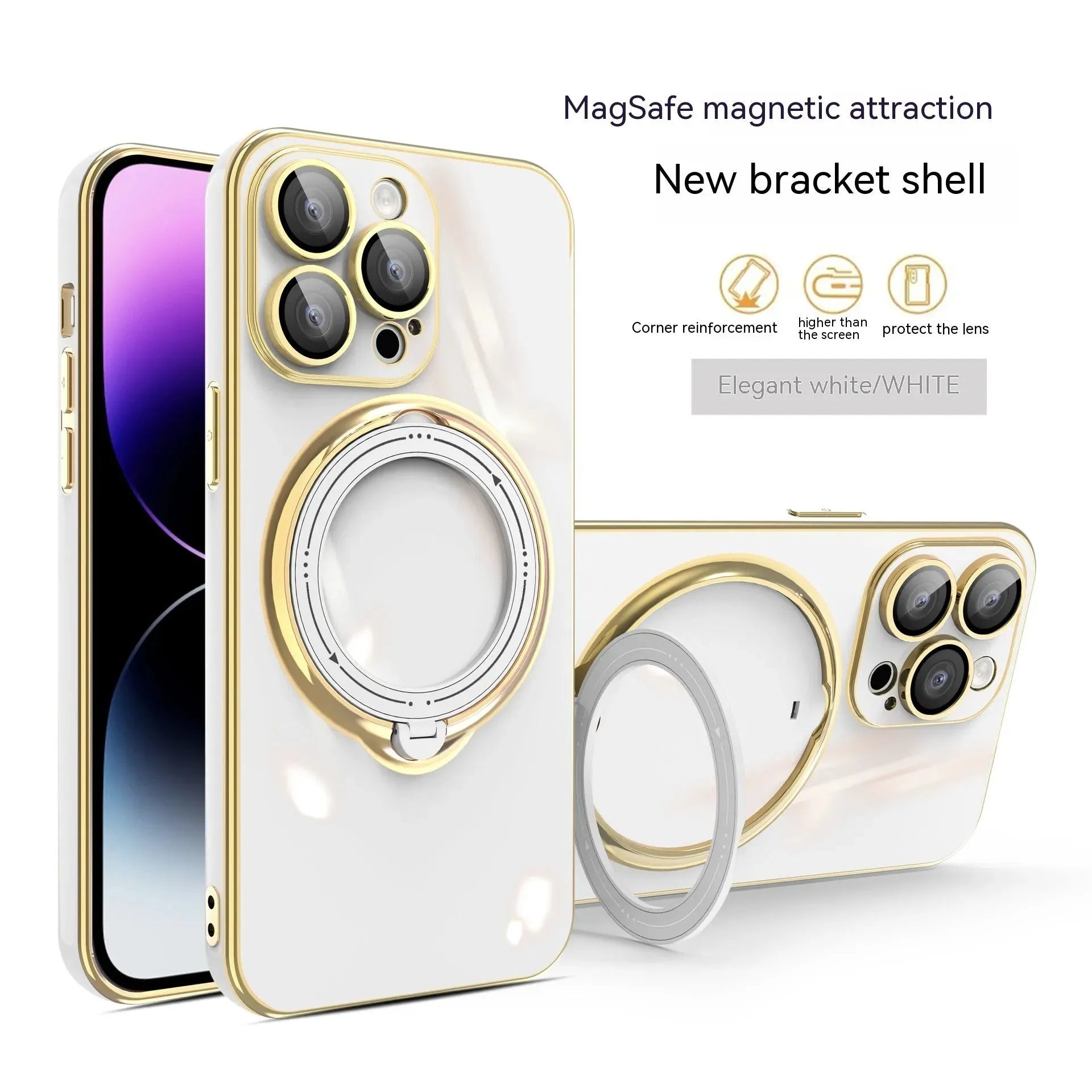 Electroplated Magnetic Suction Phone Case - Bella Enchanté