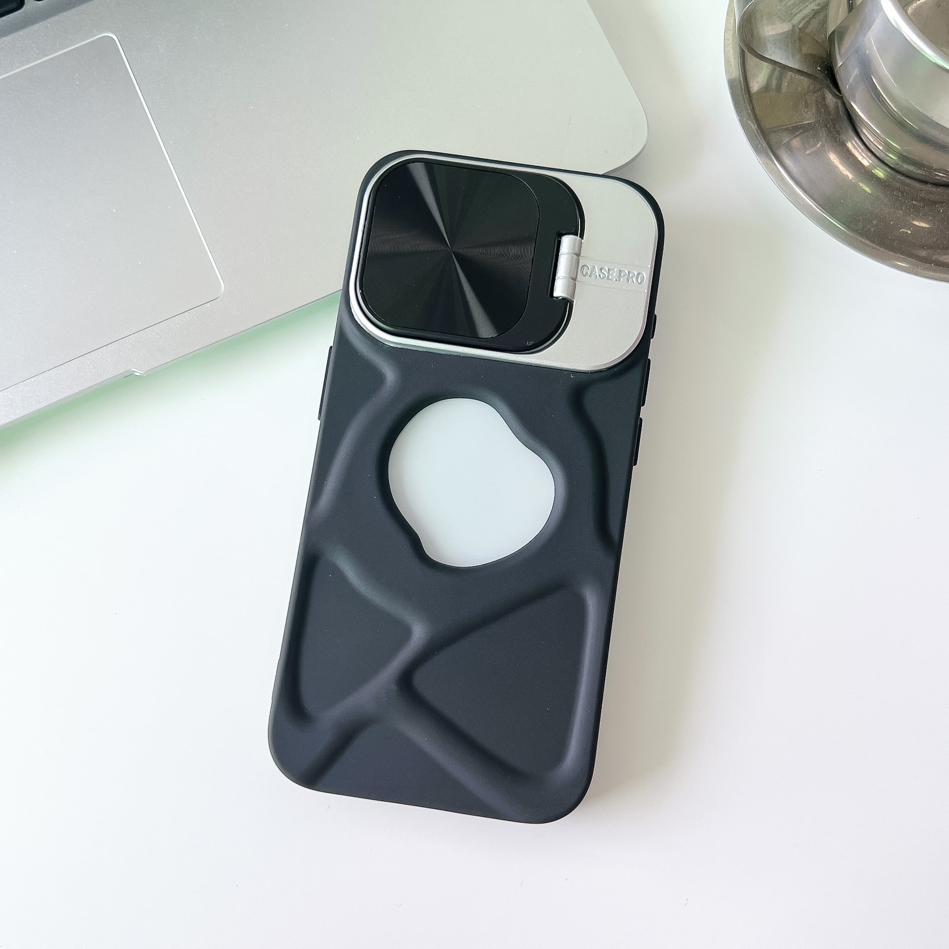CD Pattern Lens Bracket Magnetic Sucker Phone Case Application Trend