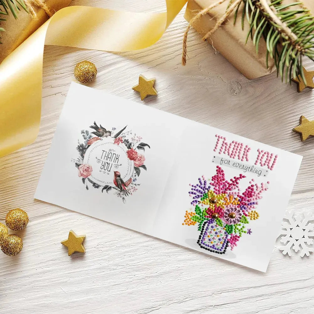 8pcsSet Christmas Diamond Painting Greeting Cards 5D - Bellarte Enchanté 8pcsSet Christmas Diamond Painting Greeting Cards 5D