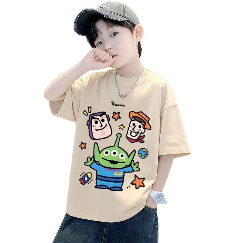 Casual Printed Short Sleeve T-Shirt for Kids,
