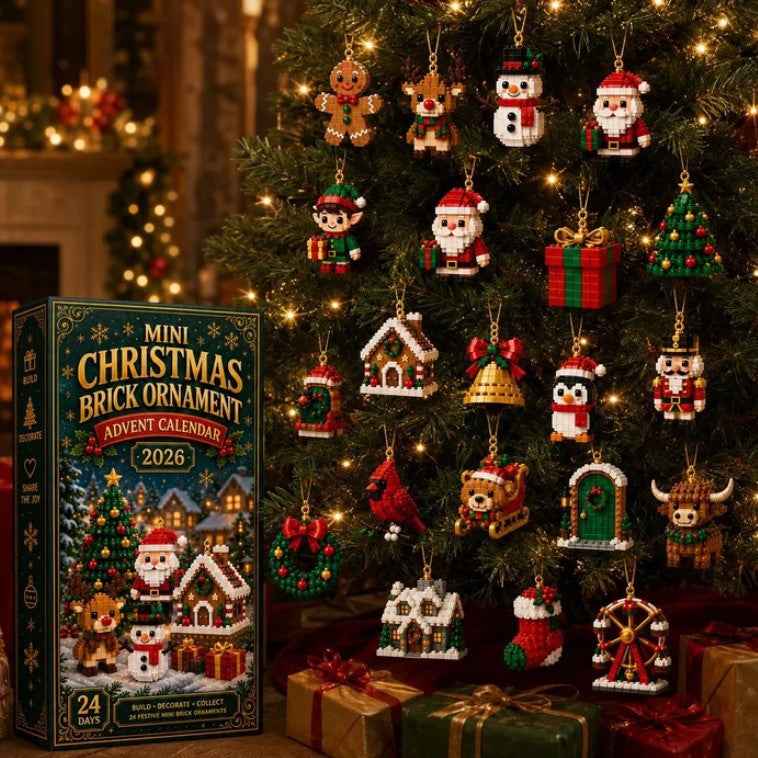 24Day Mini Christmas BrickOrnament Advent Calendar