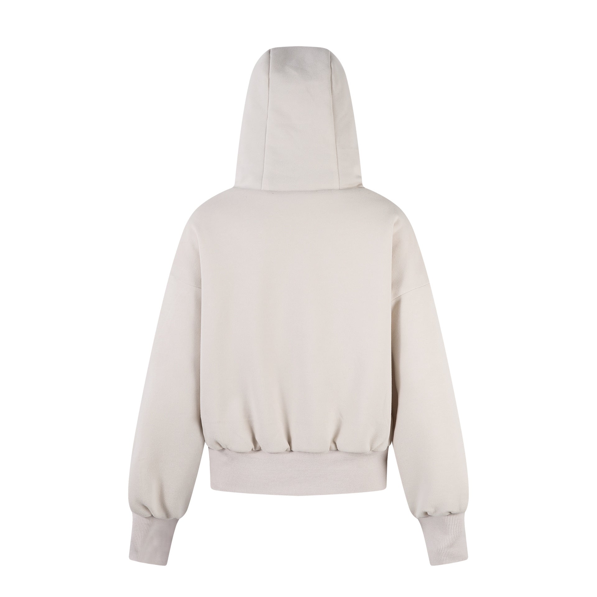 Leopard print patchwork and plush thick hooded sweatshirt jacket