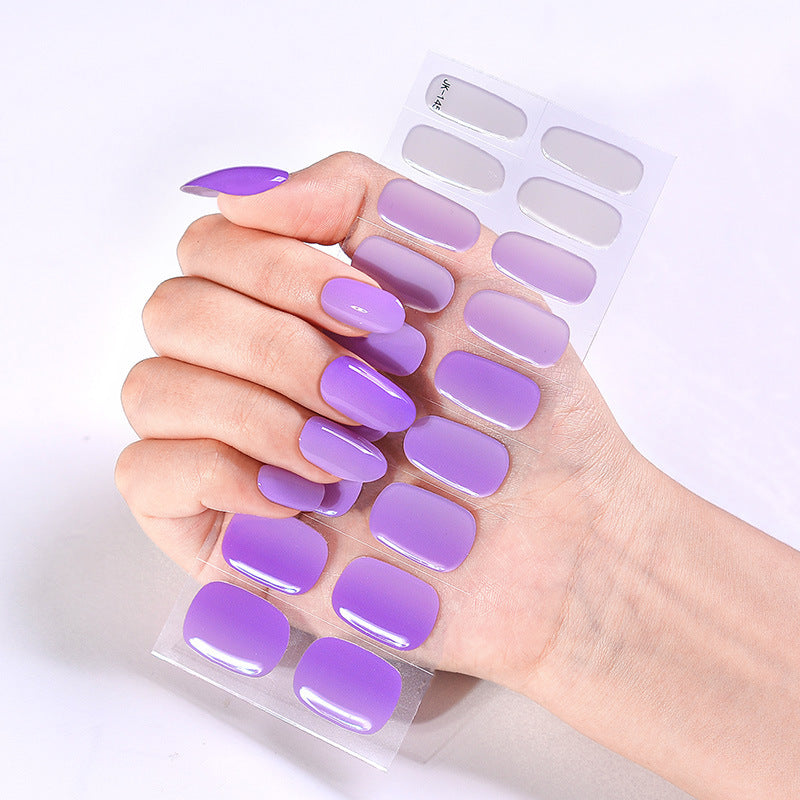 UV Phototherapy Semi-curing Gel Semi-baked Nail Sticker