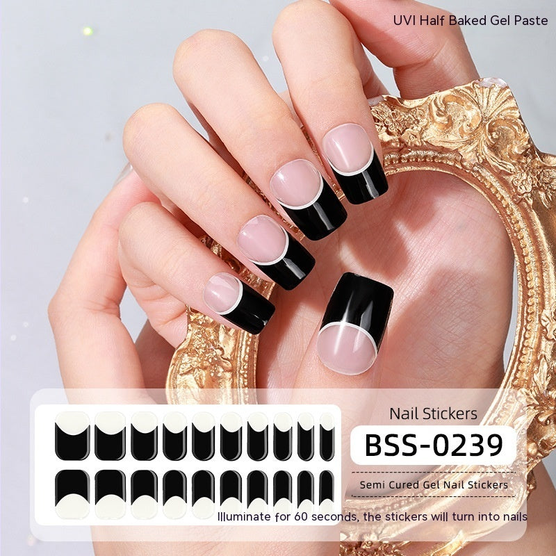 Gel Nail Art Sticker Semi-curing Gel