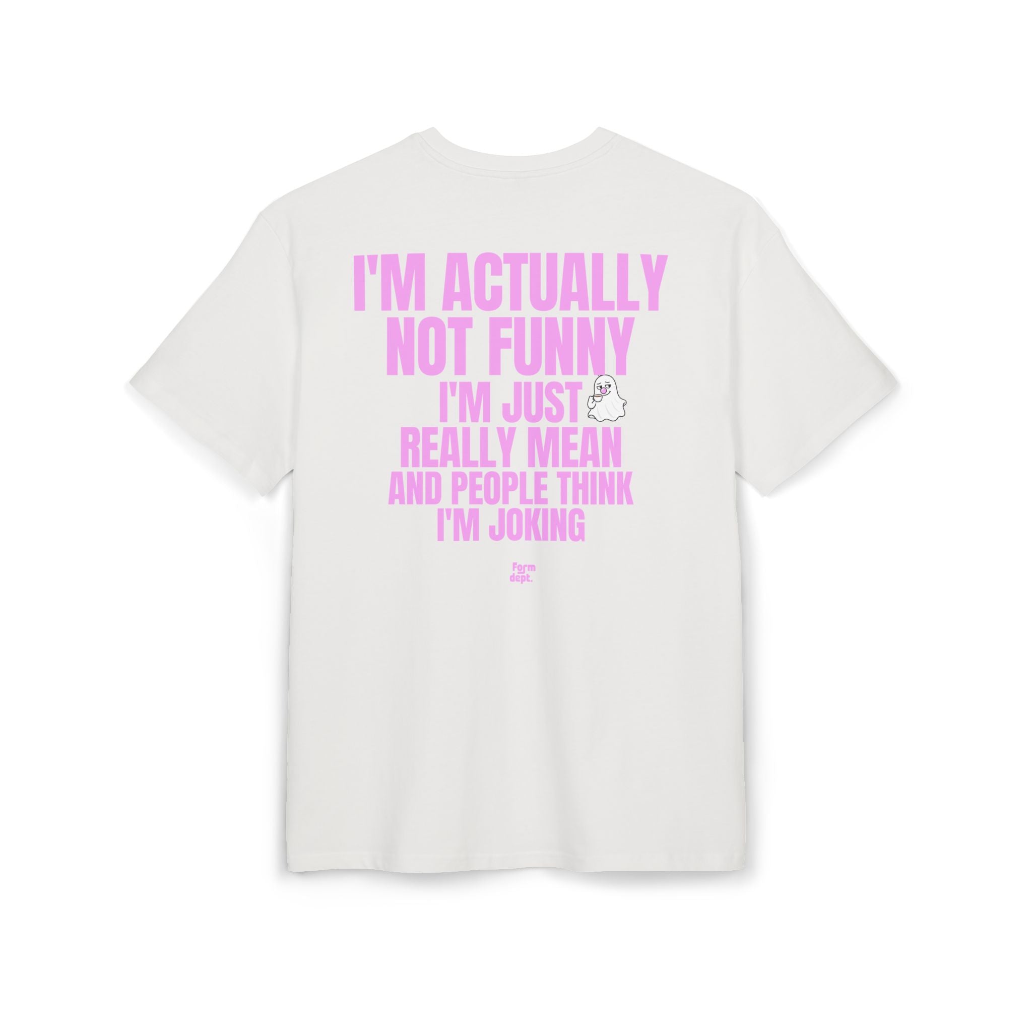 Unisex I'm Actually Not Funny Sarcastic Quote Funny T-Shirt Oversized