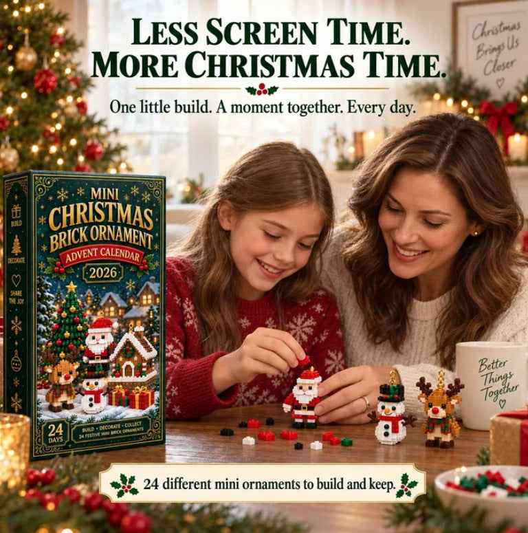 24Day Mini Christmas BrickOrnament Advent Calendar
