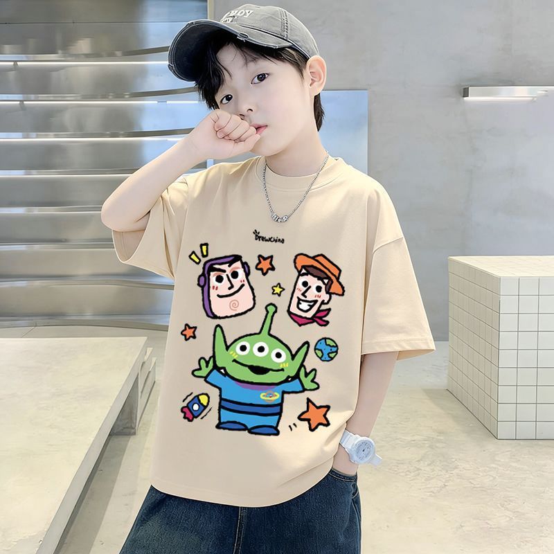 Casual Printed Short Sleeve T-Shirt for Kids,