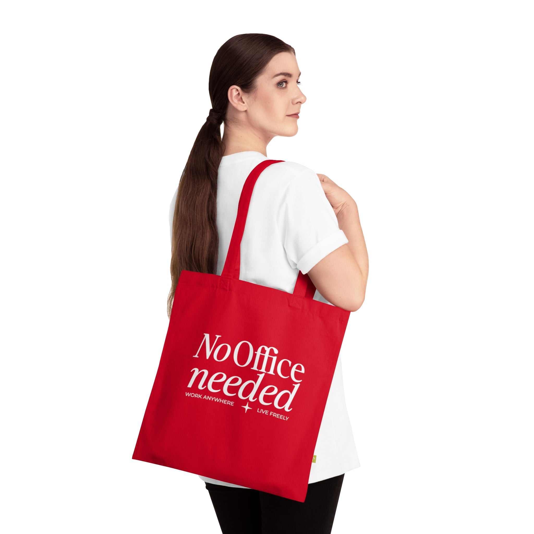 No Office Needed Organic Cotton Tote Bag