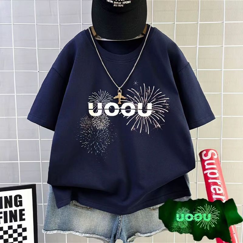 Cute Printed Short Sleeve T-Shirt for Boys