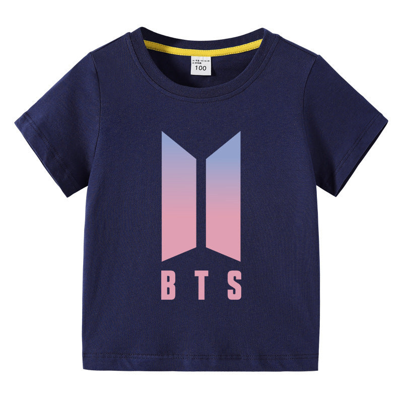Children's summer short sleeved T-shirt