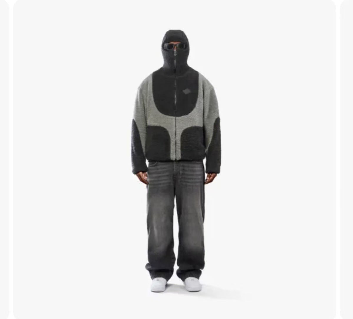 Men's Fashion Lamb Wool Hooded Zipper Coat