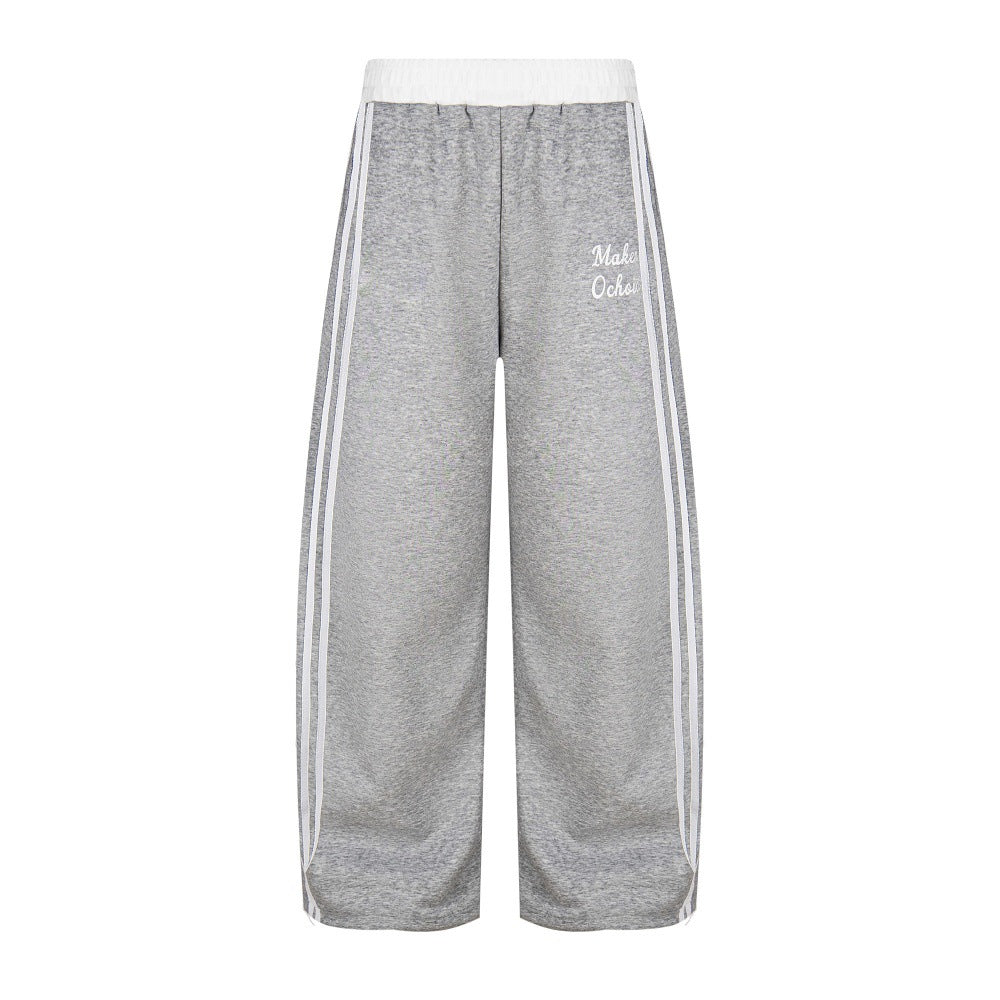 Three bar sports casual pants