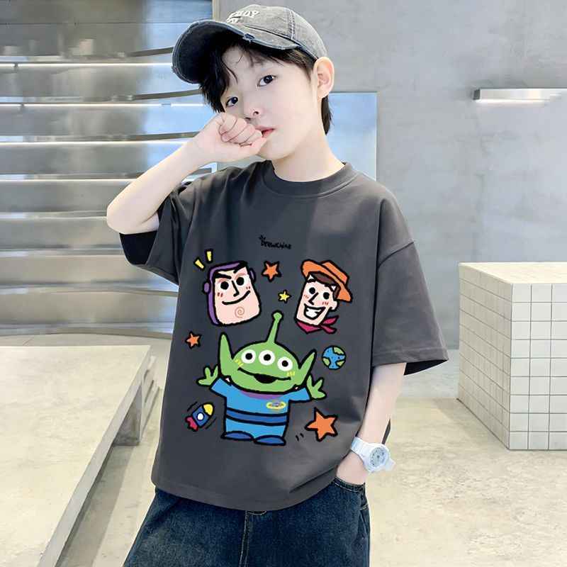 Casual Printed Short Sleeve T-Shirt for Kids,