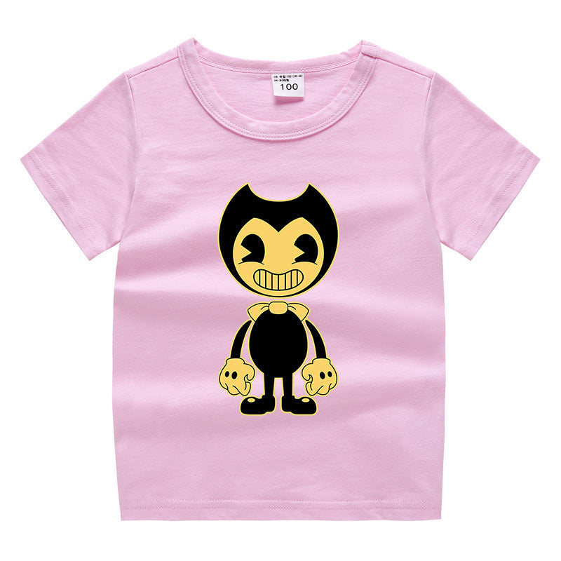 Children's summer short sleeved T-shirt