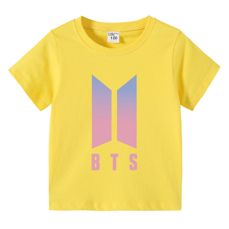 Children's summer short sleeved T-shirt