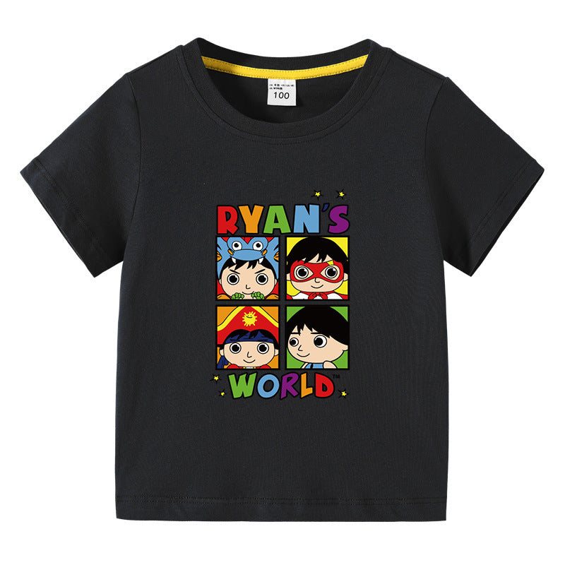 Children's summer short sleeved T-shirt