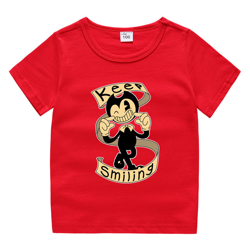 Children's summer short sleeved T-shirt