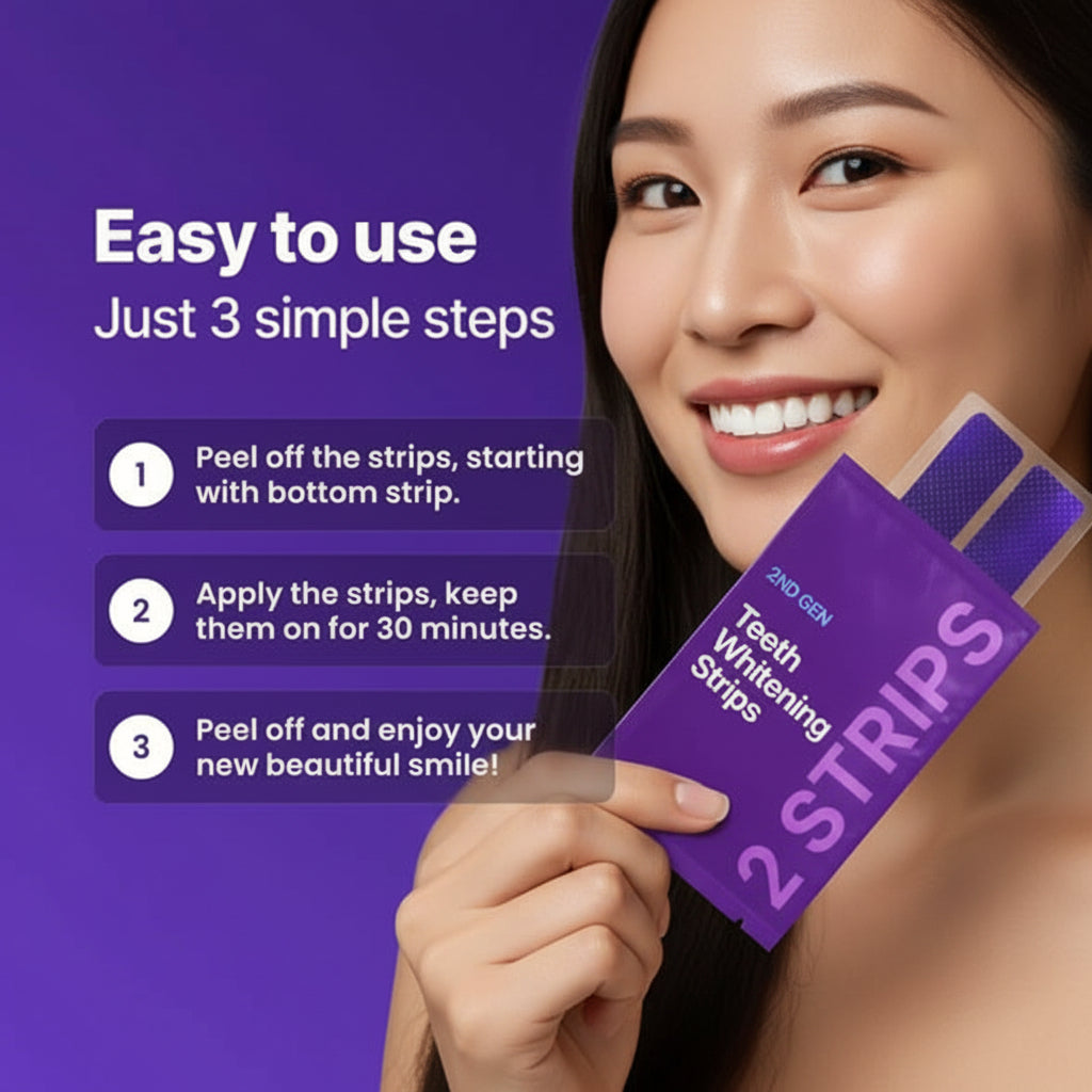 Teeth Whitening Strips – Visibly Whiter Smile in Days