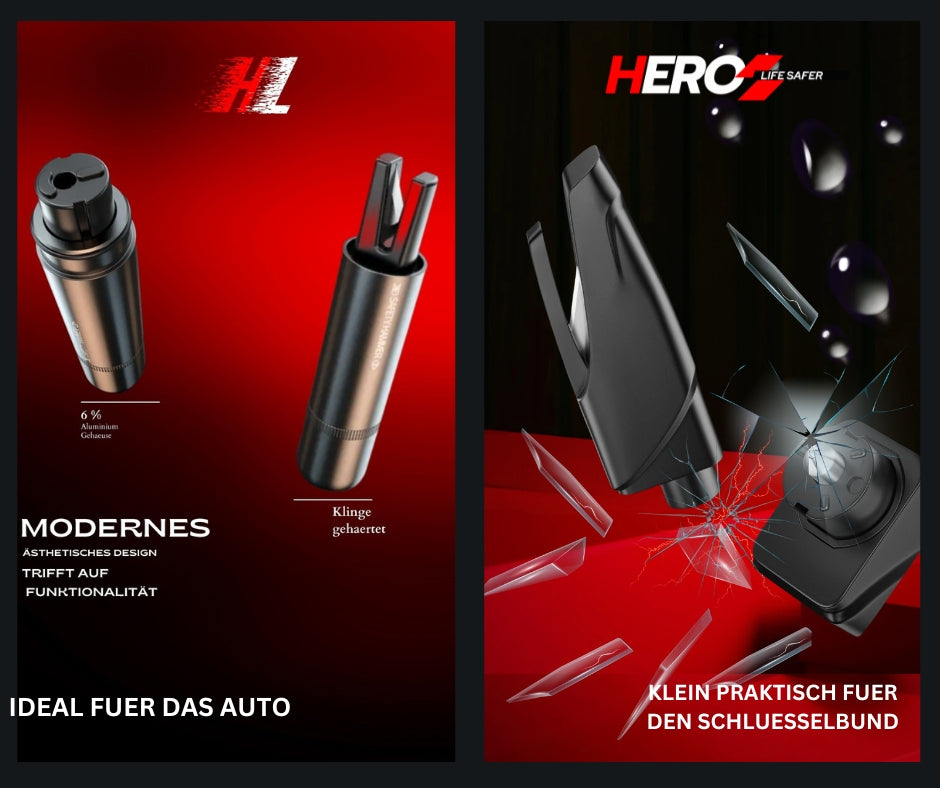 2 X HERO LIFE SAFER CAR BREAKER FOR ONE PRICE AKTION