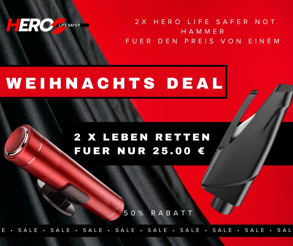 2 X HERO LIFE SAFER CAR BREAKER FOR ONE PRICE AKTION