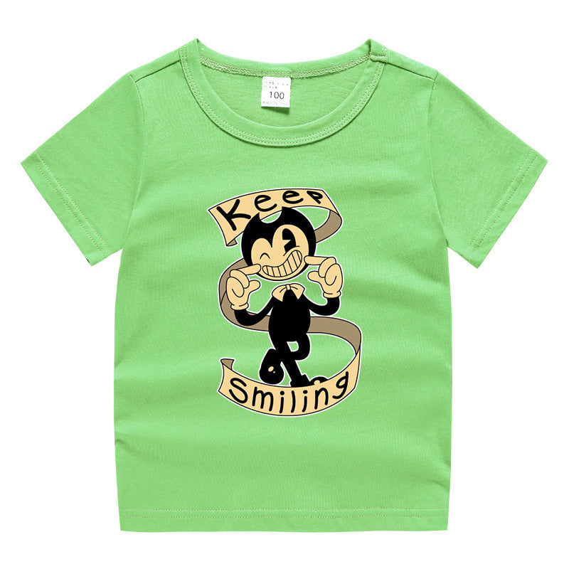 Children's summer short sleeved T-shirt