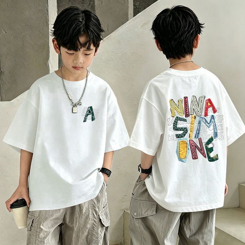 AIALITY SCHOOL Shop our boys' graphic letter print t-shirts in multiple designs Cool streetwear for kids