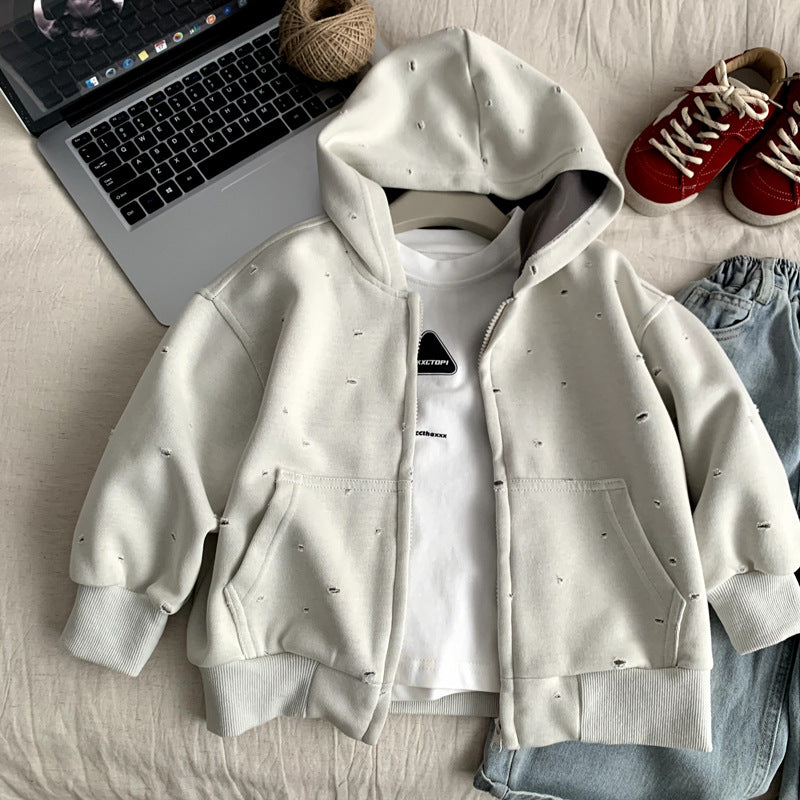 Spring and Autumn Children's Hoodies Zipper  Children's Clothing