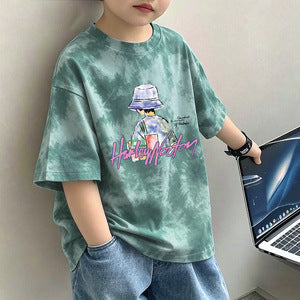 Boys' Short Sleeve T-Shirt, Trendy and Cool Casual Top for Kids