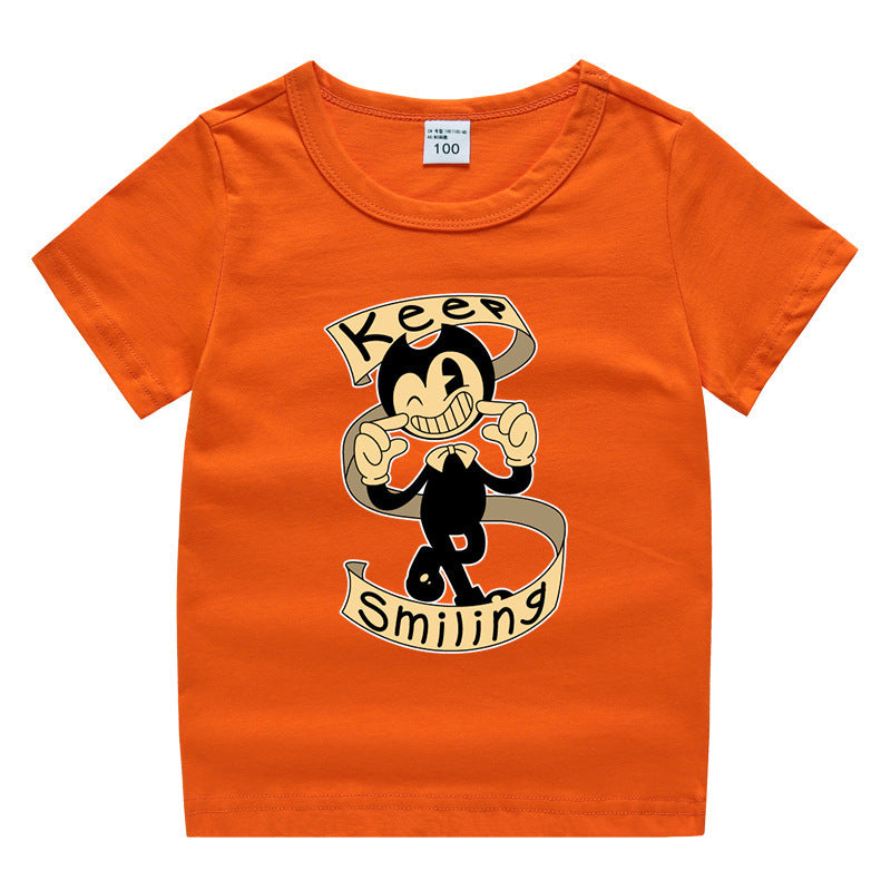 Children's summer short sleeved T-shirt