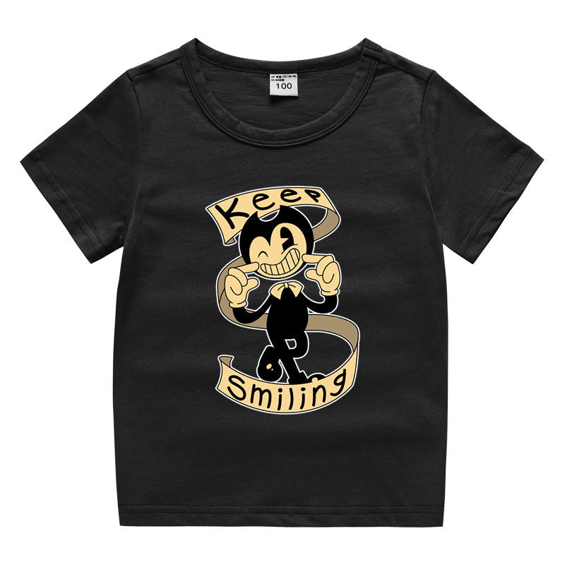Children's summer short sleeved T-shirt