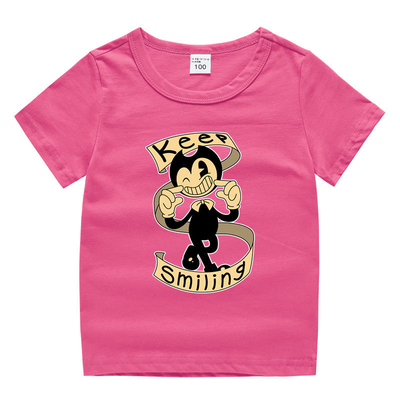 Children's summer short sleeved T-shirt